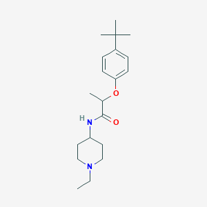 molecular formula C20H32N2O2 B6009915 2-(4-tert-butylphenoxy)-N-(1-ethyl-4-piperidinyl)propanamide 