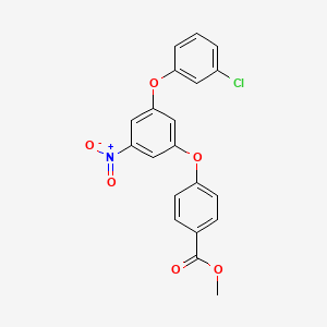 methyl 4-[3-(3-chlorophenoxy)-5-nitrophenoxy]benzoate