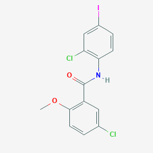 5-chloro-N-(2-chloro-4-iodophenyl)-2-methoxybenzamide