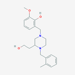 2-{[3-(2-hydroxyethyl)-4-(2-methylbenzyl)-1-piperazinyl]methyl}-6-methoxyphenol