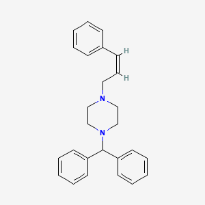 B601008 1-benzhydryl-4-[(Z)-3-phenylprop-2-enyl]piperazine CAS No. 750512-44-8