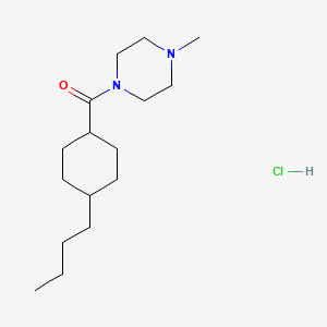 molecular formula C16H31ClN2O B6010084 1-[(4-butylcyclohexyl)carbonyl]-4-methylpiperazine hydrochloride 