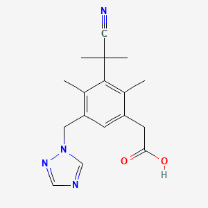 molecular formula C17H20N4O2 B601013 阿那曲唑单酸 CAS No. 1338800-82-0