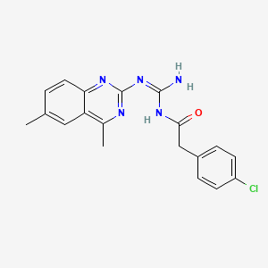 N-{amino[(4,6-dimethyl-2-quinazolinyl)amino]methylene}-2-(4-chlorophenyl)acetamide