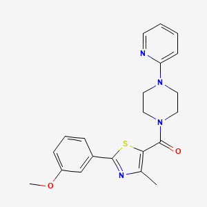 1-{[2-(3-methoxyphenyl)-4-methyl-1,3-thiazol-5-yl]carbonyl}-4-(2-pyridinyl)piperazine