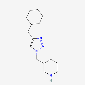 molecular formula C15H26N4 B6010171 3-{[4-(cyclohexylmethyl)-1H-1,2,3-triazol-1-yl]methyl}piperidine 