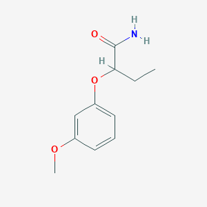 molecular formula C11H15NO3 B6010176 2-(3-methoxyphenoxy)butanamide 