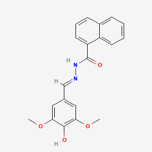 molecular formula C20H18N2O4 B6010177 N'-(4-hydroxy-3,5-dimethoxybenzylidene)-1-naphthohydrazide 