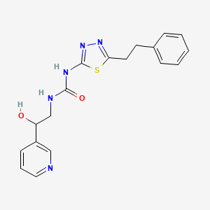 N-(2-hydroxy-2-pyridin-3-ylethyl)-N'-[5-(2-phenylethyl)-1,3,4-thiadiazol-2-yl]urea