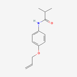 molecular formula C13H17NO2 B6010199 N-[4-(allyloxy)phenyl]-2-methylpropanamide 