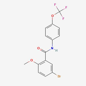 5-bromo-2-methoxy-N-[4-(trifluoromethoxy)phenyl]benzamide