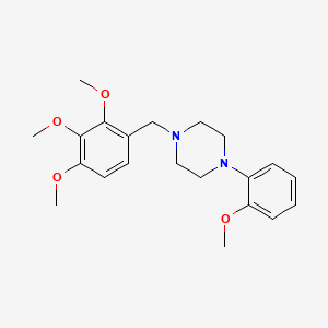 molecular formula C21H28N2O4 B6010226 1-(2-methoxyphenyl)-4-(2,3,4-trimethoxybenzyl)piperazine 