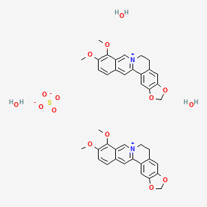 molecular formula 2C20H18NO4.3H2O.O4S B601031 硫酸小檗碱三水合物 CAS No. 69352-97-2