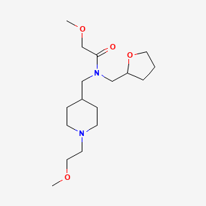 2-methoxy-N-{[1-(2-methoxyethyl)-4-piperidinyl]methyl}-N-(tetrahydro-2-furanylmethyl)acetamide