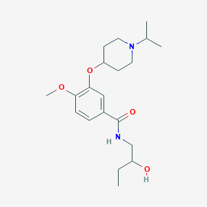 molecular formula C20H32N2O4 B6010337 N-(2-hydroxybutyl)-3-[(1-isopropyl-4-piperidinyl)oxy]-4-methoxybenzamide 