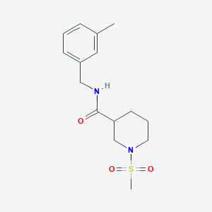 N-(3-methylbenzyl)-1-(methylsulfonyl)-3-piperidinecarboxamide