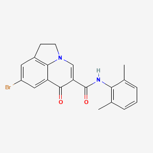 molecular formula C20H17BrN2O2 B6010436 8-bromo-N-(2,6-dimethylphenyl)-6-oxo-1,2-dihydro-6H-pyrrolo[3,2,1-ij]quinoline-5-carboxamide 