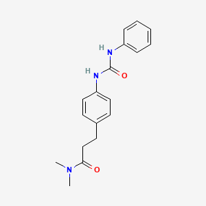 3-{4-[(anilinocarbonyl)amino]phenyl}-N,N-dimethylpropanamide