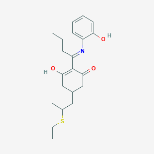 5-[2-(ethylthio)propyl]-2-{1-[(2-hydroxyphenyl)amino]butylidene}-1,3-cyclohexanedione