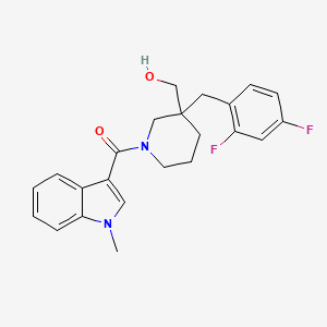 {3-(2,4-difluorobenzyl)-1-[(1-methyl-1H-indol-3-yl)carbonyl]-3-piperidinyl}methanol