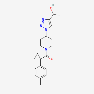 1-[1-(1-{[1-(4-methylphenyl)cyclopropyl]carbonyl}-4-piperidinyl)-1H-1,2,3-triazol-4-yl]ethanol