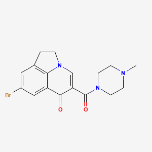 8-bromo-5-[(4-methyl-1-piperazinyl)carbonyl]-1,2-dihydro-6H-pyrrolo[3,2,1-ij]quinolin-6-one