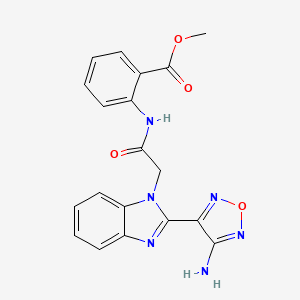 methyl 2-({[2-(4-amino-1,2,5-oxadiazol-3-yl)-1H-benzimidazol-1-yl]acetyl}amino)benzoate