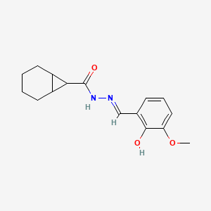 N'-(2-hydroxy-3-methoxybenzylidene)bicyclo[4.1.0]heptane-7-carbohydrazide