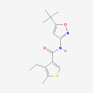 N-(5-tert-butyl-3-isoxazolyl)-4-ethyl-5-methyl-3-thiophenecarboxamide