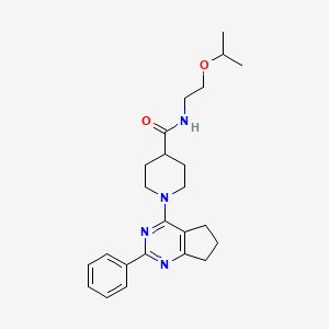 N-(2-isopropoxyethyl)-1-(2-phenyl-6,7-dihydro-5H-cyclopenta[d]pyrimidin-4-yl)-4-piperidinecarboxamide