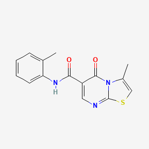 3-methyl-N-(2-methylphenyl)-5-oxo-5H-[1,3]thiazolo[3,2-a]pyrimidine-6-carboxamide