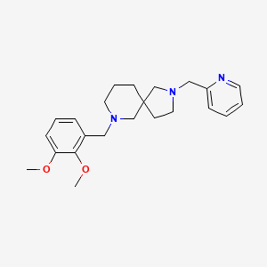 7-(2,3-dimethoxybenzyl)-2-(2-pyridinylmethyl)-2,7-diazaspiro[4.5]decane