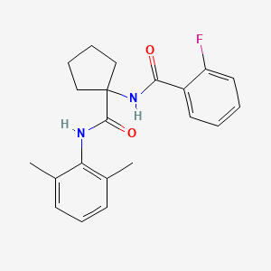 N-(1-{[(2,6-dimethylphenyl)amino]carbonyl}cyclopentyl)-2-fluorobenzamide