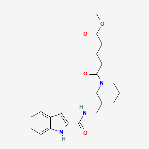 methyl 5-(3-{[(1H-indol-2-ylcarbonyl)amino]methyl}-1-piperidinyl)-5-oxopentanoate