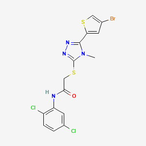 2-{[5-(4-bromo-2-thienyl)-4-methyl-4H-1,2,4-triazol-3-yl]thio}-N-(2,5-dichlorophenyl)acetamide