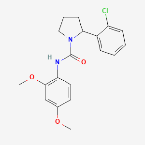 2-(2-chlorophenyl)-N-(2,4-dimethoxyphenyl)-1-pyrrolidinecarboxamide