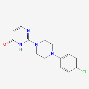 2-[4-(4-chlorophenyl)-1-piperazinyl]-6-methyl-4(3H)-pyrimidinone