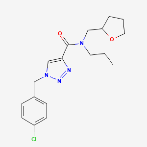 1-(4-chlorobenzyl)-N-propyl-N-(tetrahydro-2-furanylmethyl)-1H-1,2,3-triazole-4-carboxamide