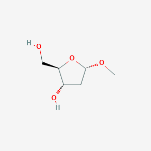 molecular formula C6H12O4 B601076 甲基-2-脱氧-α-D-呋喃核糖苷 CAS No. 51255-17-5
