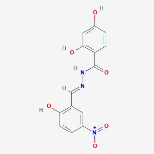 2,4-dihydroxy-N'-(2-hydroxy-5-nitrobenzylidene)benzohydrazide