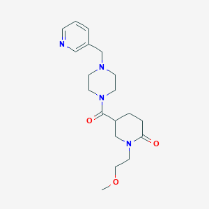 1-(2-methoxyethyl)-5-{[4-(3-pyridinylmethyl)-1-piperazinyl]carbonyl}-2-piperidinone