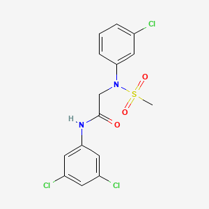 N~2~-(3-chlorophenyl)-N~1~-(3,5-dichlorophenyl)-N~2~-(methylsulfonyl)glycinamide