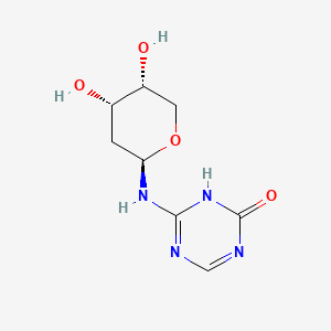 molecular formula C8H12N4O4 B601080 4-(((2R,4S,5R)-4,5-二羟基四氢-2H-吡喃-2-基)氨基)-1,3,5-三嗪-2(1H)-酮 CAS No. 157771-78-3