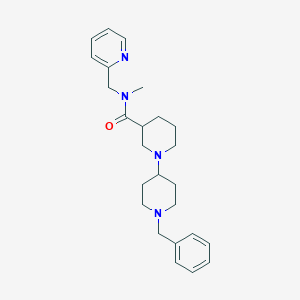 1'-benzyl-N-methyl-N-(2-pyridinylmethyl)-1,4'-bipiperidine-3-carboxamide