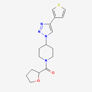 molecular formula C16H20N4O2S B6010854 1-(tetrahydro-2-furanylcarbonyl)-4-[4-(3-thienyl)-1H-1,2,3-triazol-1-yl]piperidine 