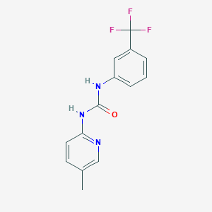 molecular formula C14H12F3N3O B6010868 N-(5-methyl-2-pyridinyl)-N'-[3-(trifluoromethyl)phenyl]urea 