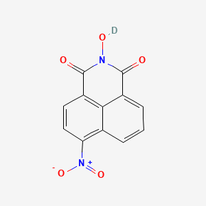 molecular formula C12H6N2O5 B6010918 2-hydroxy-6-nitro-1H-benzo[de]isoquinoline-1,3(2H)-dione-d_1_ 