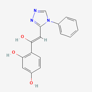 4-[1-hydroxy-2-(4-phenyl-4H-1,2,4-triazol-3-yl)vinyl]-1,3-benzenediol