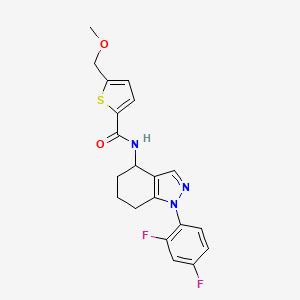molecular formula C20H19F2N3O2S B6010949 N-[1-(2,4-difluorophenyl)-4,5,6,7-tetrahydro-1H-indazol-4-yl]-5-(methoxymethyl)-2-thiophenecarboxamide 