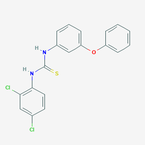 molecular formula C19H14Cl2N2OS B6010993 N-(2,4-dichlorophenyl)-N'-(3-phenoxyphenyl)thiourea 